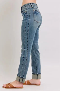 Judy Blue Full Size Mid Rise Vintage Wash Double Roll Cuff Boyfriend Jeans Plus Size 17 Judy Blue Full Size Mid Rise Vintage Wash Double Roll Cuff Boyfriend Jeans Plus Size -Sydney So Sweet 3b34bca163784c338bdee07477c907f9 Max Origin
