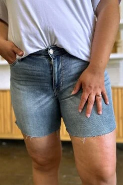 Judy Blue Full Size High Waist Raw Hem Denim Shorts -Sydney So Sweet 3ca36102 1d92 4f3f aee4 28c4e7720fe2 Max