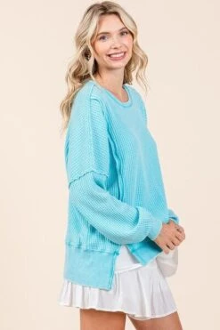 Mittoshop Mineral Wash Waffle Long Sleeve Sweatshirt -Sydney So Sweet 3cc13a6b 66bb 437c 8086 2dafad2edb5b Min