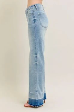 Judy Blue Full Size Mr Release Hem Wide Leg Jeans Plus Size -Sydney So Sweet 3f01be77ad02438faea9c5abb2aa027c Max Origin