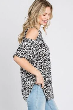 Heimish Full Size Leopard Round Neck Cold Shoulder T-Shirt Plus Size -Sydney So Sweet 3f90de47 6f3a 4e7f 9aca 004018065625 Min