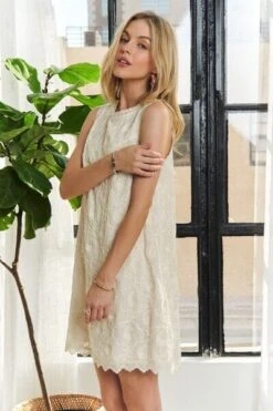 ADORA Applique Round Neck Sleeveless Shift Dress 19 ADORA Applique Round Neck Sleeveless Shift Dress -Sydney So Sweet 3ffb76c5 b532 4cb9 8d5f 459b1296fb81 Min