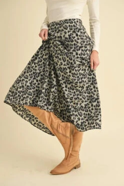 Aemi+Co Leopard Midi Skirt -Sydney So Sweet 407f1140fa61424ca965494c7bba8535 Max Origin