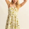 HYFVE Floral Print Halter Neck Tiered Mini Dress -Sydney So Sweet 414839ad dfbf 40fd bd42 61c831f50635 Max Origin