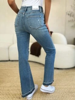 Judy Blue Full Size Mid Rise Destroyed Hem Distressed Jeans -Sydney So Sweet 42da2f72 5de3 455f 83b1 62f4e9dd3f67 Max