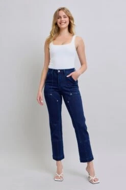 Judy Blue Full Size Hw Work Wear Knee Patch Straight Jeans Plus Size -Sydney So Sweet 4519ddd3b25f4c5392876b36b00e040c Max Origin
