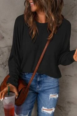 Double Take Full Size Round Neck Long Sleeve Top -Sydney So Sweet 46643c33 998e 4fef bc3b d48d68884f92 Min