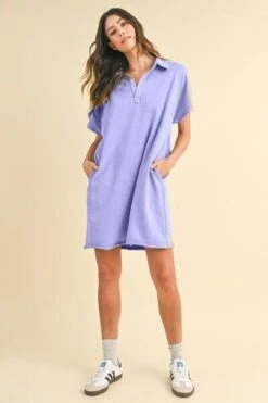 Annie Wear Mineral Washed Johnny Collar Short Sleeve Dress -Sydney So Sweet 47d765bf 9bce 4dcd afc2 328a91b2bc57 Min