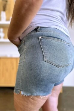 Judy Blue Full Size High Waist Raw Hem Denim Shorts -Sydney So Sweet 4966182c 9dbf 481c 9fbc 9ee2f931a847 Max