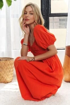 ADORA Popcorn Smocked Puff Sleeve Dress -Sydney So Sweet 49c25480 715e 498c b5c5 c963ff5cd825 Min