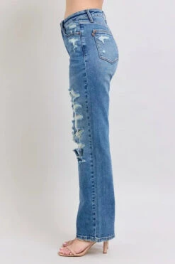 Judy Blue Full Size High Waist Heavy Destroy Straight Jeans Plus Size 16 Judy Blue Full Size High Waist Heavy Destroy Straight Jeans Plus Size -Sydney So Sweet 4ad491b459b14bffa1289f2aabdd39cc Max Origin