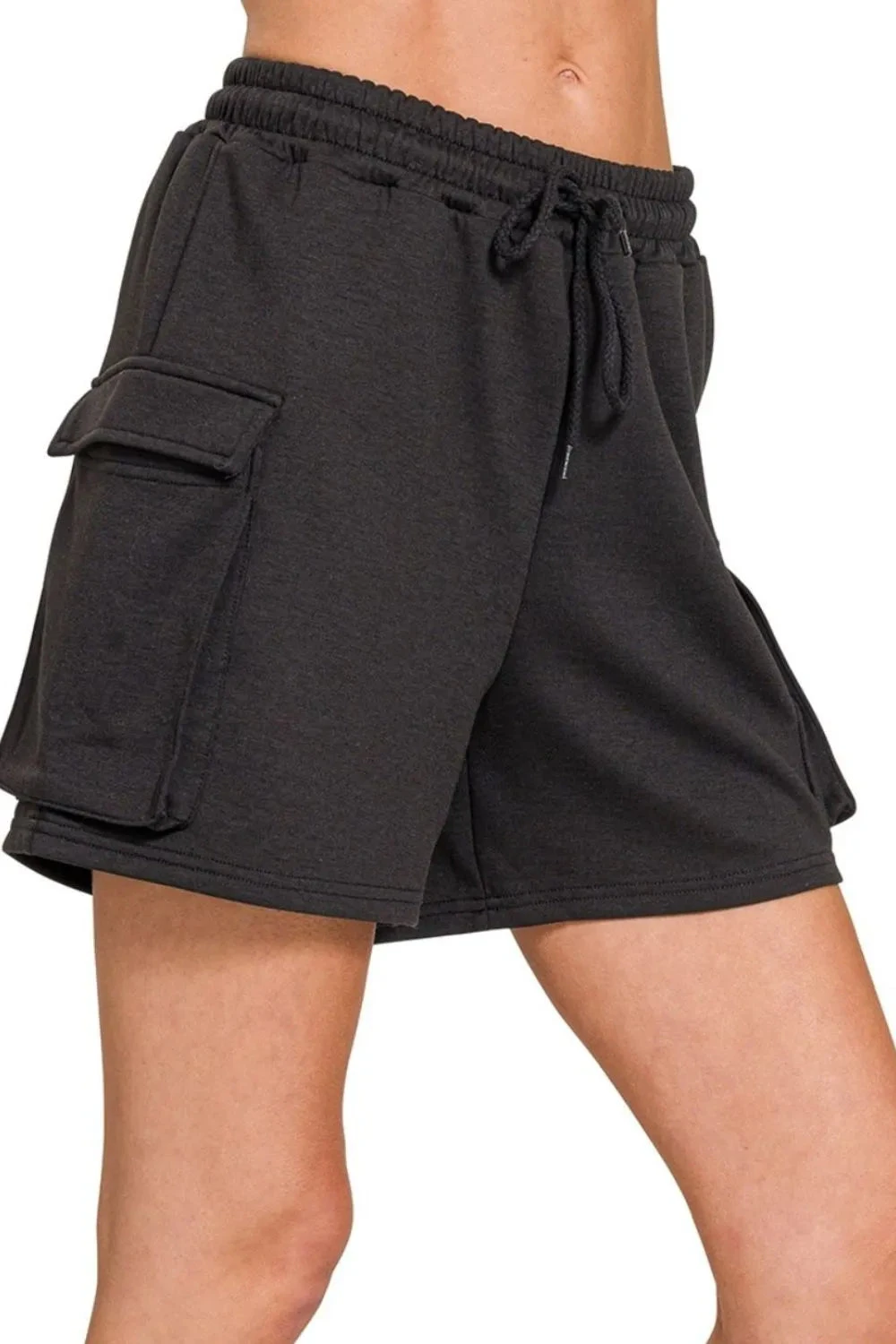 Zenana Scuba Thigh Pocket Shorts 3 Zenana Scuba Thigh Pocket Shorts
