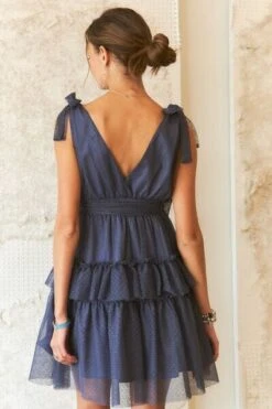 ADORA Tie Shoulder Polka Dot Mesh Dress -Sydney So Sweet 4b3baa77 170c 4139 b8ed c714f7017b3c Min