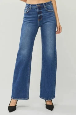 RISEN High Rise Straight Jeans