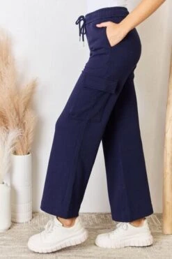 RISEN Drawstring Relaxed Cargo Wide Leg Pants -Sydney So Sweet 4cee611e 8d20 44ff 814a 7c65c6b94a2f Min