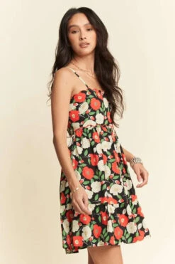 Davi & Dani Floral Scalloped Cutout Back Mini Dress -Sydney So Sweet 523767a408ec4ce9a9e0ebe8fe5ab5e9 Max Origin