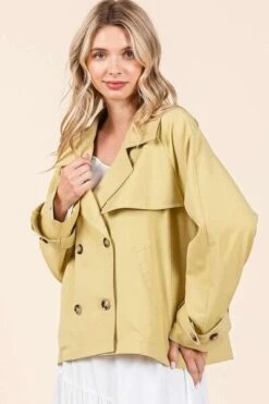 Mittoshop Double Breasted Long Sleeve Trench Coat Jacket -Sydney So Sweet 5306ee8f 61fa 427a 8b4e 9104bd1e7b0a Min