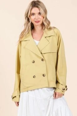 Mittoshop Double Breasted Long Sleeve Trench Coat Jacket -Sydney So Sweet 53c45def 988f 4e64 87c8 c8a6a5997406 Min