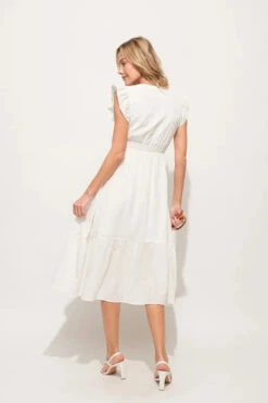 And The Why Ruffle Sleeve Front Smocked Tiered Midi Dress 19 And The Why Ruffle Sleeve Front Smocked Tiered Midi Dress -Sydney So Sweet 54d599b1486c48febd5e4f30b753aa85 Max Origin