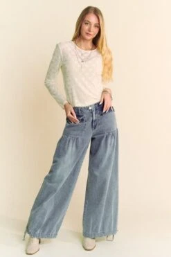 Davi & Dani Bow Mesh Round Neck Long Sleeve Top 9 Davi & Dani Bow Mesh Round Neck Long Sleeve Top -Sydney So Sweet 56c5a22b d2cb 4959 a6c9 babca1642fcf Max