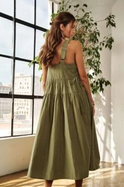 ADORA Crisscross Wide Strap Drawstring Detail Midi Dress -Sydney So Sweet 56ead625 bddd 4751 8197 98232f85212e Min