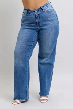 Judy Blue Full Size High Waist V-Front Vintage Wash Straight Jeans Plus Size -Sydney So Sweet 56f20e9f 30e3 4877 aaa9 22012a8a64e5 Max Origin