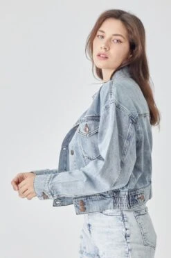 RISEN Full Size Button Down Cropped Denim Jacket -Sydney So Sweet 58261f06 8864 42c7 bff3 2d093f26c99f Max