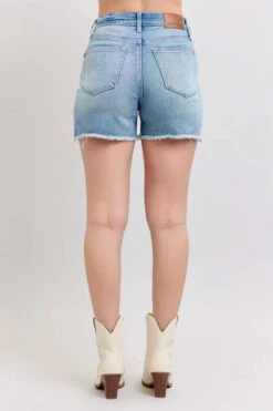 Judy Blue High Waist Western Embroidery Detail Cut Off Denim Shorts -Sydney So Sweet 5850fb45c6f847e9b162e98d4dc5cc93 Max Origin