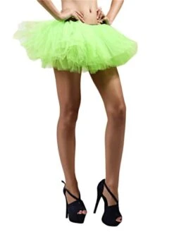 Adult Size Women's 5 Layer Tutu Skirt For Running, Dress-Up, Dance, Costumes -Sydney So Sweet 5L Lime 1