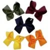 5 Pack Of 6" Grosgrain Fall Fun Seasonal Colors Girls Hair Bows 1 5 Pack Of 6" Grosgrain Fall Fun Seasonal Colors Girls Hair Bows -Sydney So Sweet 5PackSolid6FallFunc 1