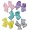 5 Pack Of 6" Grosgrain Spring Pastels Seasonal Colors Girls Hair Bows -Sydney So Sweet 5PackSolid6SpringPastelsc 1