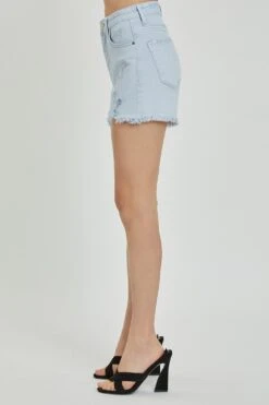 RISEN Full Size High Rise Distressed Detail Denim Shorts -Sydney So Sweet 5a6980f5 dd11 4857 b417 1e7147ae44ea Max