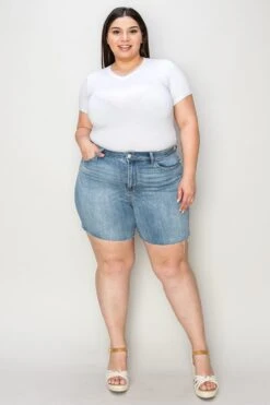 Judy Blue Full Size High Waist Raw Hem Denim Shorts -Sydney So Sweet 5cb36182 633b 4447 bd8e c962581f2436 Max