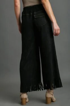 Umgee Full Size Suede Fringe Hem Wide Leg Pants Plus Size -Sydney So Sweet 5f3c2e2d b130 4cf3 926e c5143ffd875f Max