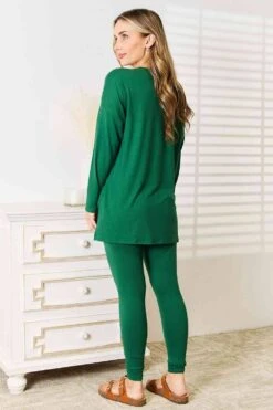 Zenana Lazy Days Full Size Long Sleeve Top And Leggings Set -Sydney So Sweet 6150faba96664400b0ed0bca455c7054 Min