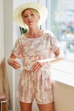 BiBi Camo Print French Terry Romper With Side Pockets -Sydney So Sweet 64e1d800e8504a0bbc9f7bfa9231fd72 Max Origin