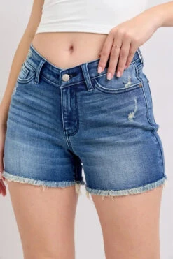 Judy Blue Full Size V-Front Denim Shorts With Shield Pockets Plus Size -Sydney So Sweet 6678ccbf3151465382c7b28feb5ac8f4 Max Origin
