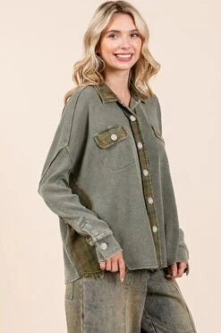 Mittoshop Mineral Washed Plaid Button Down Shacket -Sydney So Sweet 66c6e61e b634 4ff5 a78e 5b59e6239860 Min