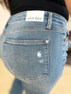 Judy Blue Full Size Mid Rise Destroyed Hem Distressed Jeans -Sydney So Sweet 6736742e 6c99 4778 b2d8 50ff480160f4 Max