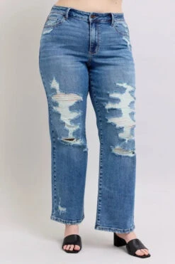 Judy Blue Full Size High Waist Heavy Destroy Straight Jeans Plus Size 22 Judy Blue Full Size High Waist Heavy Destroy Straight Jeans Plus Size -Sydney So Sweet 68126acd f209 49d8 9dc5 668804df9018 Max Origin
