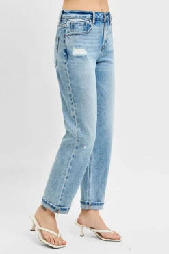 RISEN Full Size High Rise Ankle Boyfriend Distressed Jeans Plus Size -Sydney So Sweet 6849d2d7 b8bb 47b7 9d92 2a054d457ace Max
