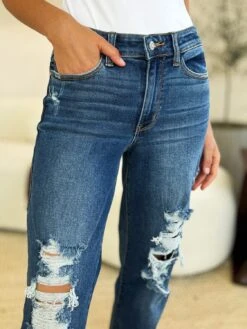 Judy Blue Full Size Mid Rise Distressed Raw Hem Jeans -Sydney So Sweet 69951929 f776 4944 8165 b10f6c1a429f Max