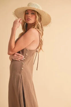 Aemi+Co Side Button Midi Cami Dress 15 Aemi+Co Side Button Midi Cami Dress -Sydney So Sweet 69dd4465d626466683040e73a306f682 Max Origin