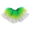 Green, Lime, White 6 Layer Tutu Skirt Costume For Girls, Women, Plus -Sydney So Sweet 6L Green White 2