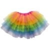 Neon Rainbow 6 Layer Tutu Skirt Costume For Girls, Women, Plus 2 Neon Rainbow 6 Layer Tutu Skirt Costume For Girls, Women, Plus -Sydney So Sweet 6L Rainbow Adult