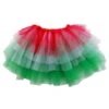 Red, White, Green 6 Layer Tutu Skirt Christmas Costume For Girls, Women, Plus -Sydney So Sweet 6L Red White Green 2