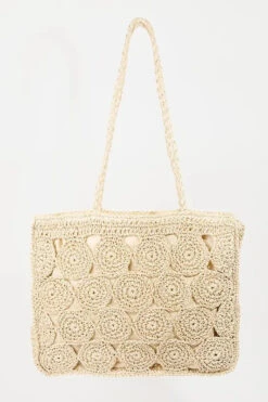 Fame Square Braided Pattern Tote Bag -Sydney So Sweet 6aedd6f72ad64372b585f45cd810ed0f Max Origin