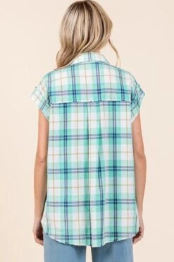 Mittoshop Mineral Wash Plaid Button Down Shirt -Sydney So Sweet 6bc836cb baac 46c1 85c0 058c138a8016 Min