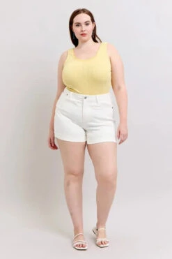 Judy Blue Full Size High Waist Double Roll Cuff Denim Shorts Plus Size -Sydney So Sweet 6cff5d2d 4e68 4200 b86f b8c94a77a13b Max Origin