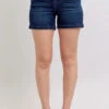 Judy Blue High Waist Back Flap Pocket Denim Shorts